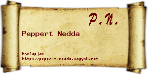 Peppert Nedda névjegykártya