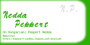 nedda peppert business card